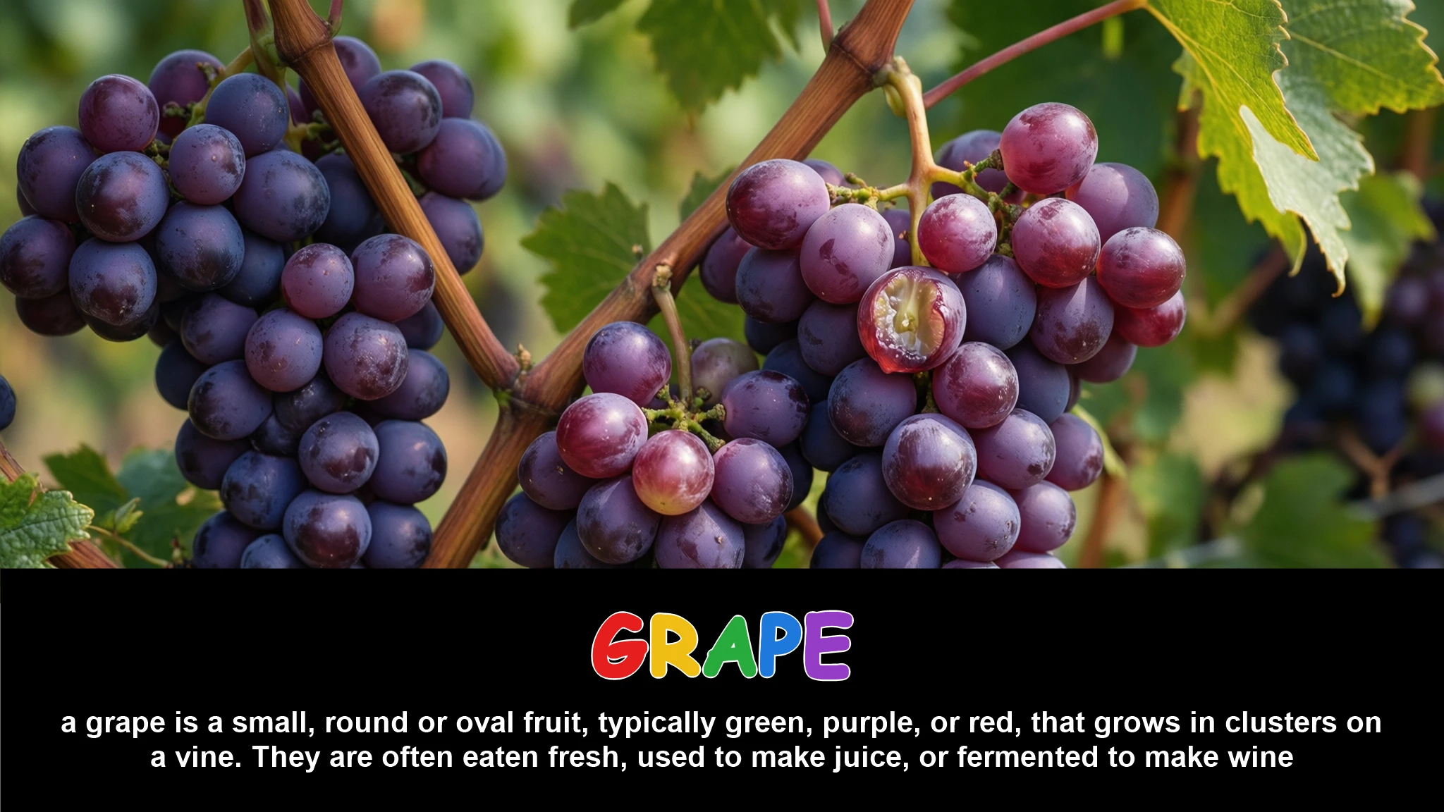 English Illustration for grape